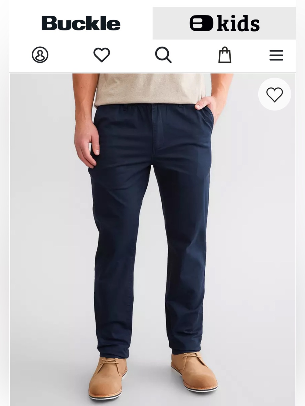 Men’s Chubbies Armadas Originals Stretch Twill Pants Sz XL Dark Navy Blue